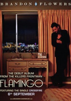 BRANDON FLOWERS Flamingo Poster Print