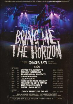 BRING ME THE HORIZON Suicide Season 2009 UK Tour Poster Print