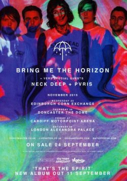 BRING ME THE HORIZON That?s The Spirit 2015 UK Tour Poster Print