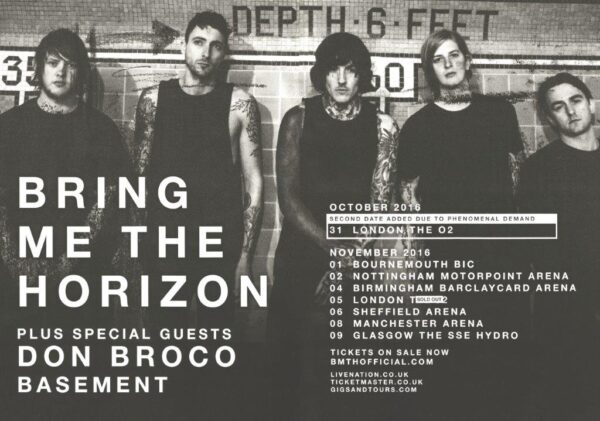 BRING ME THE HORIZON That?s The Spirit 2016 UK Tour Poster