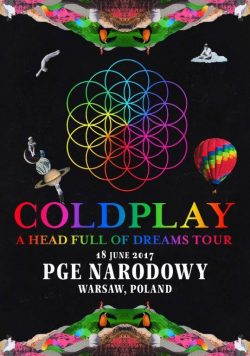 COLDPLAY PGE Narodowy Warsaw - 18th June 2017 Poster Print