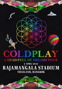 COLDPLAY Rajamangala Stadium Thailand - 7 April 2017 Poster Print