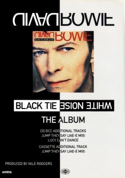DAVID BOWIE Black Tie White Noise Poster Print