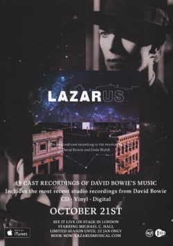 DAVID BOWIE Lazarus Musical Poster