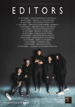 EDITORS Violence October 2018 UK Tour Poster Print