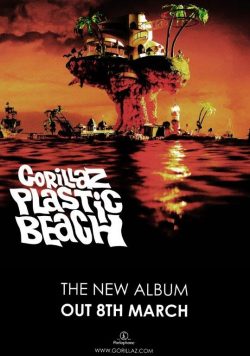 GORILLAZ Plastic Beach Poster Print
