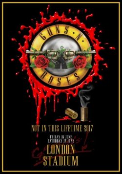 GUNS N ROSES London Stadium June 2017 Poster
