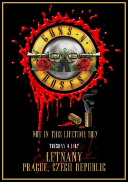 GUNS N ROSES Let?any Prague - July 4 2017 Poster Print