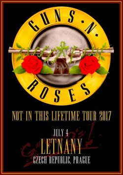 GUNS N ROSES Let?any Prague - July 4 2017 Poster Print