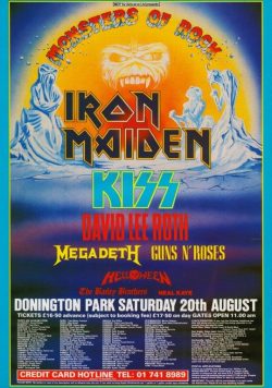 IRON MAIDEN Monsters Of Rock 1988 Poster