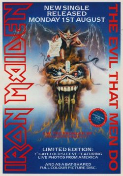 IRON MAIDEN The Evil That Men Do Poster