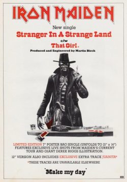 IRON MAIDEN Stranger In A Strange Land Poster Print