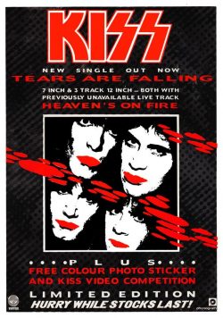 KISS Tears Are Falling Poster