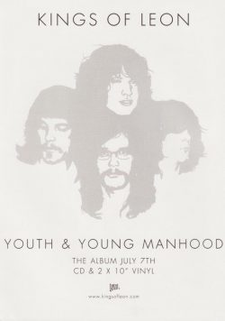 KINGS OF LEON Youth & Young Manhood Poster
