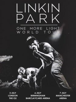 LINKIN PARK One More Light 2017 UK Tour Poster