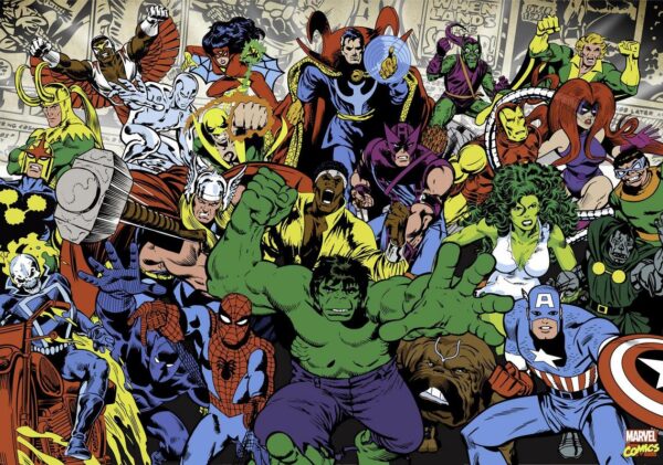 MARVEL COMICS Characters Poster Print