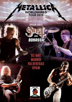 METALLICA WorldWired 2019 European/UK Tour MADRID Valdebebas Poster