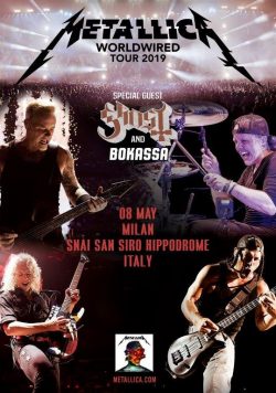 METALLICA WorldWired 2019 European/UK Tour MILAN San Siro Hippodrome Poster