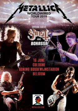 METALLICA WorldWired 2019 European/UK Tour BRUSSELS Koning Boudewijnstadion Poster
