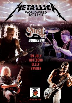 METALLICA WorldWired 2019 European/UK Tour GOTEBORG Ullevi Poster