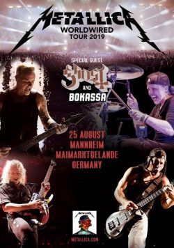 METALLICA WorldWired 2019 European/UK Tour MANNHEIM Maimarktgelande Poster