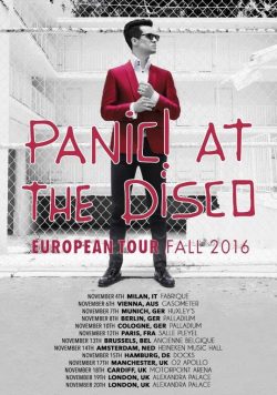 PANIC! AT THE DISCO Death Of A Bachelor 2016 EU World Tour Poster Print