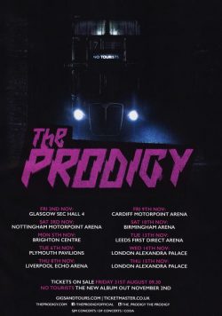 PRODIGY No Tourists UK & European 2018 Tour Poster
