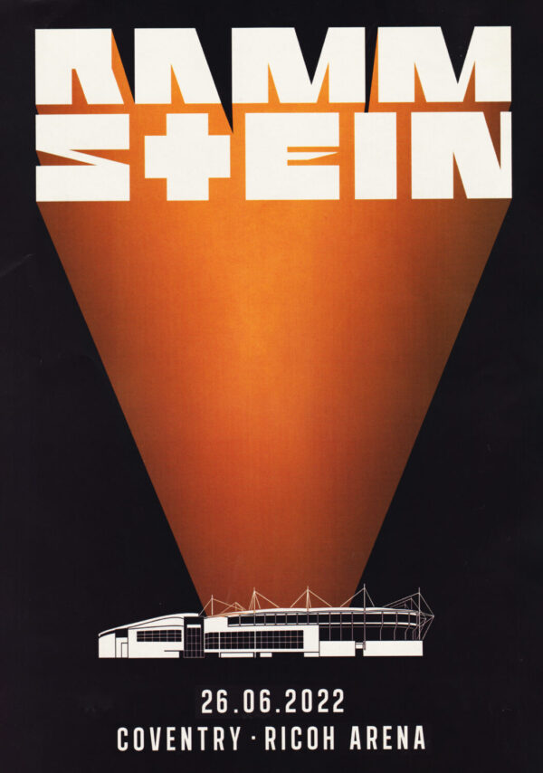 RAMMSTEIN Live In Europe Tour 2022: COVENTRY Ricoh Arena Poster Print