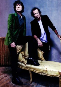 ROLLING STONES Mick Jagger & Keith Richards