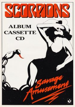 SCORPIONS Savage Amusement Poster
