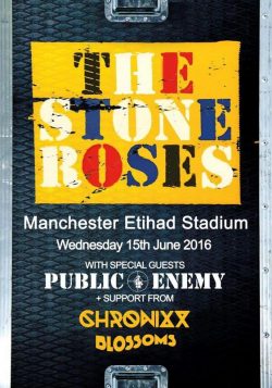 THE STONE ROSES Manchester Etihad Stadium June 15th 2016 Poster