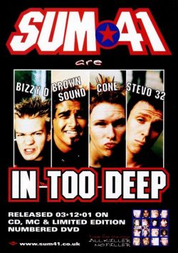SUM 41 In Too Deep Poster