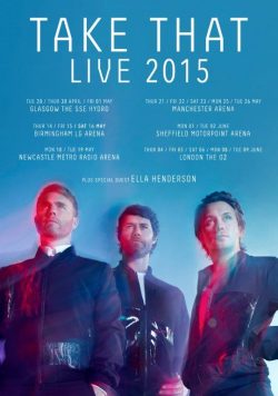 TAKE THAT III Live 2015 UK Tour Poster Print