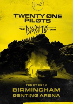TWENTY ONE PILOTS Trench Birmingham Genting Arena 2019 The Bandito Tour Poster