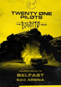TWENTY ONE PILOTS Trench Belfast SSE Areans March 2019 The Bandito Tour Poster