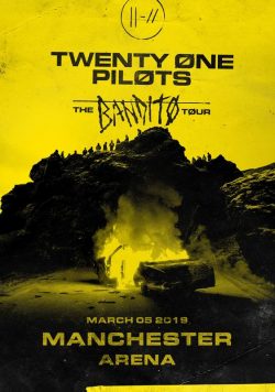TWENTY ONE PILOTS Trench Manchester Arena 2019 The Bandito Tour Poster