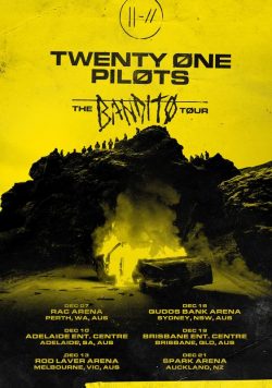 TWENTY ONE PILOTS Trench Australia & New Zeland 2019 The Bandito Tour Poster