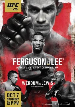 UFC 216 Tony Ferguson vs Kevin Lee Poster