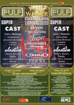 V FESTIVAL 1996 Pulp Poster