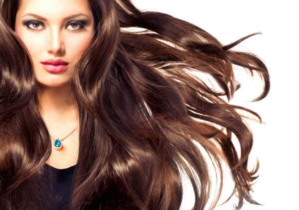 BRUNETTE HAIR ART Poster Print