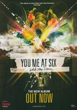 YOU ME AT SIX Hold Me Down Poster Print