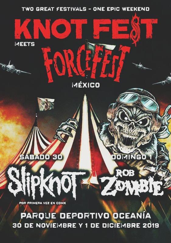 højt berømmelse Ære SLIPKNOT KNOTFEST Mexico 2019 Tour Poster | Prints4u