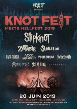 SLIPKNOT KNOTFEST Meets Hellfest 2019 Poster