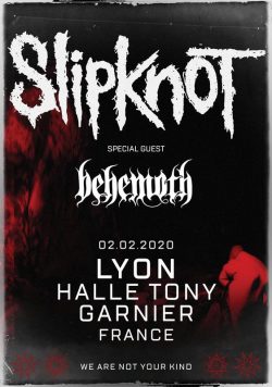 SLIPKNOT We Are Not Your Kind 2020 Tour: LYON Halle Tony Garnier FRANCE Poster