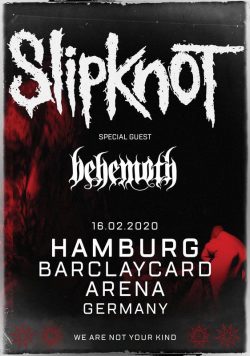 SLIPKNOT We Are Not Your Kind 2020 Tour: HAMBURG Barclaycard Arena GERMANY Poster