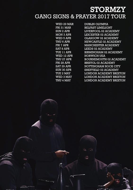Stormzy Gang Signs Prayer 17 Uk Tour Poster Prints4u Stormzy Gang Signs Prayer 17 Uk Tour Poster Prints4u