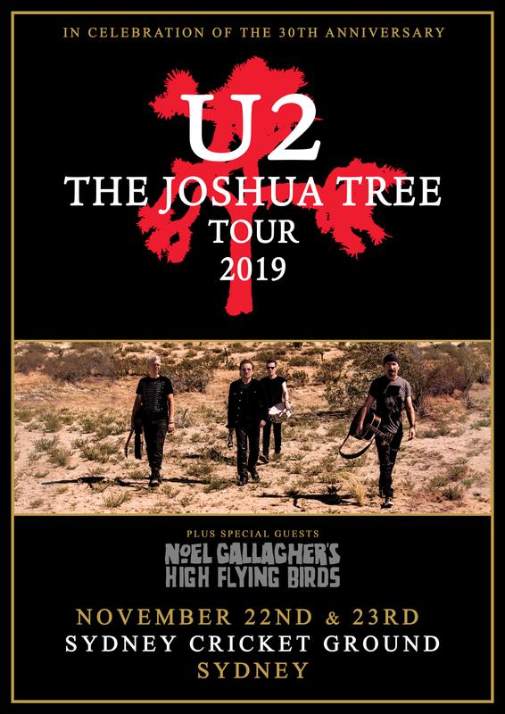 U2 Joshua Tree 19 Tour Australia Sydney Cricket Ground Poster