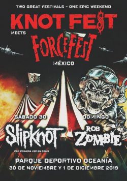 SLIPKNOT KNOTFEST Mexico 2019 Poster