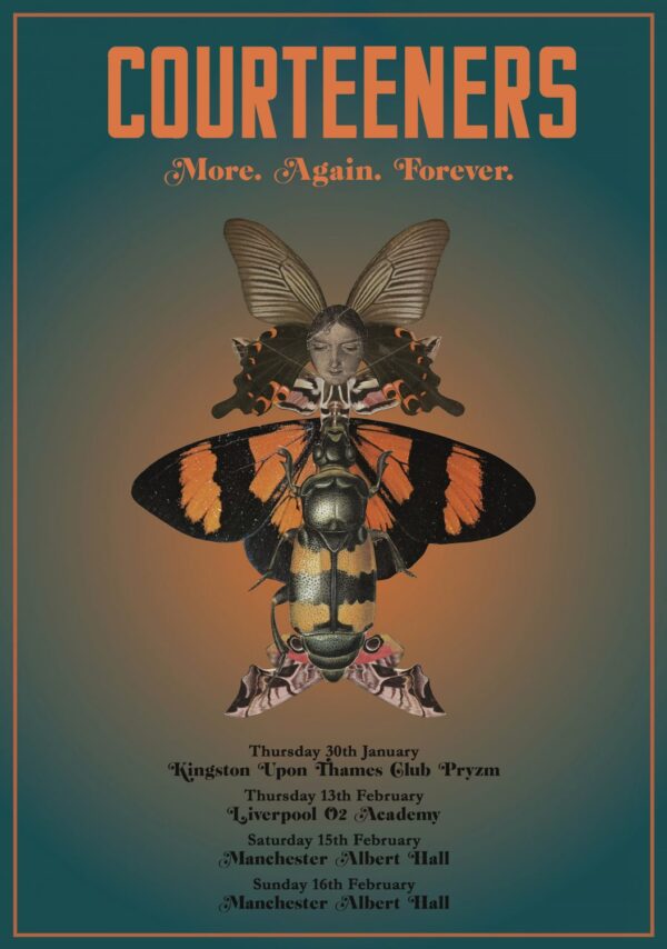 THE COURTEENERS More. Again. Forever. 2020 UK Tour: Poster
