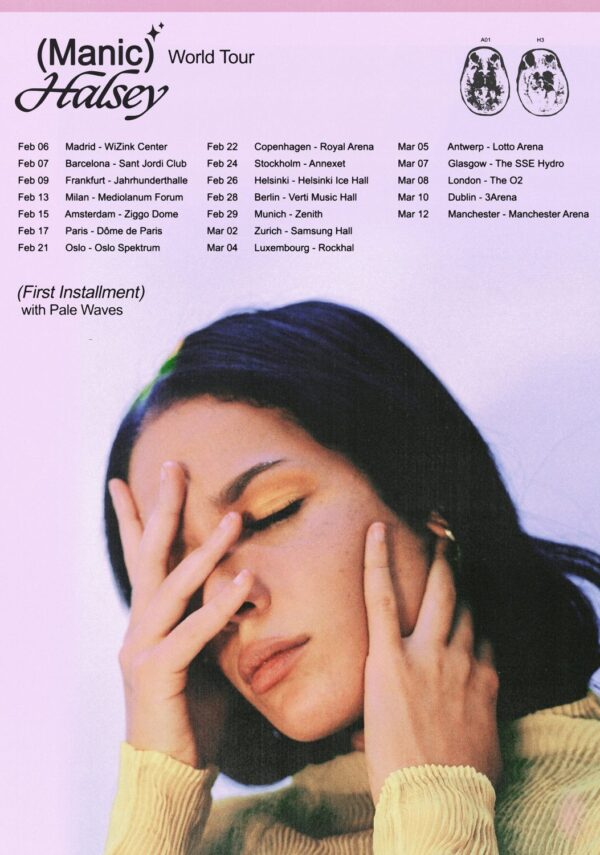 HALSEY Manic 2020 European Tour Poster Print